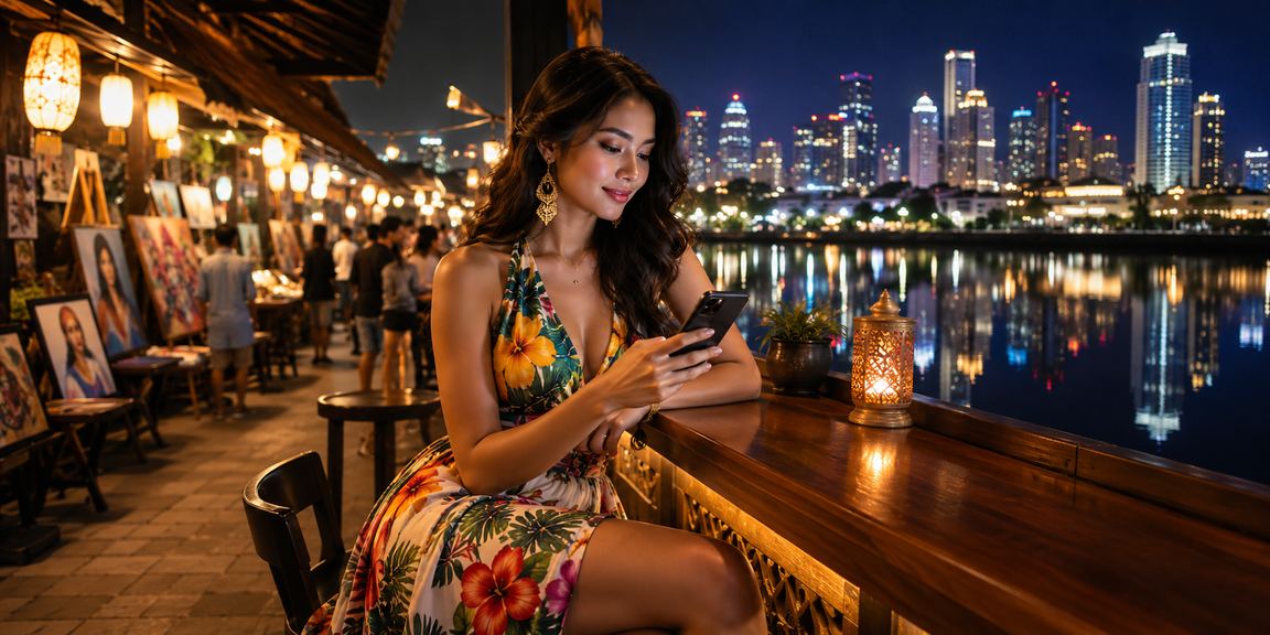 Casino malam hari di pasar malam mobile
